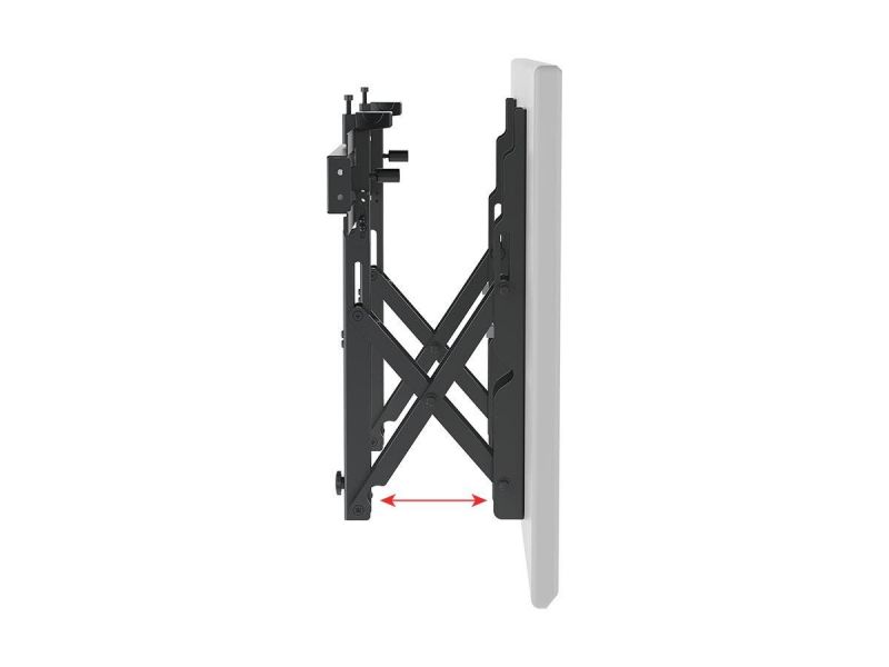 Monoprice Commercial Series Menu Video Wall Tv Wall Mount Bracket With Push-To-Pop-Out - Tvs Up To 70In, Max Weight 99 Lbs., Extension Of 2.7In To 8.5In, Vesa Patterns Up To 600X400, Security Brackets