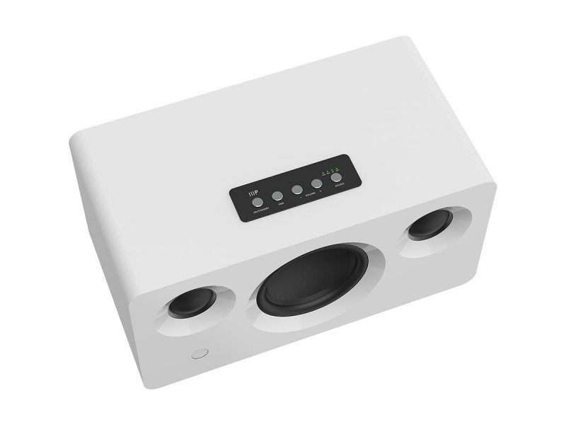 Monoprice Soundstage3 120 Watt Truewireless Stereo (Tws) Bluetooth Speaker With Qualcomm Aptx Audio, White