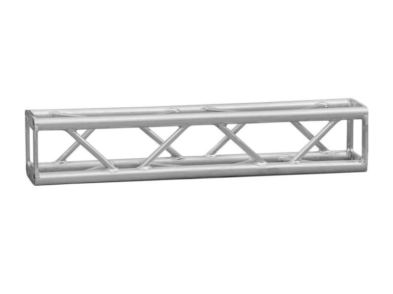 Stage Right 8In X 8In Lite Duty Box 1.5In Aluminum Lighting Truss Straight Section 1M (3.28Ft) With Hardware And 500 Lbs Capacity