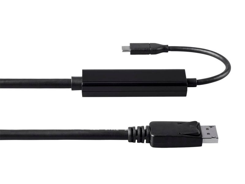 Monoprice Usb 3.1 Type-C To Displayport Cable - 5Gbps, Active, 4K@60Hz, Black, 3Ft
