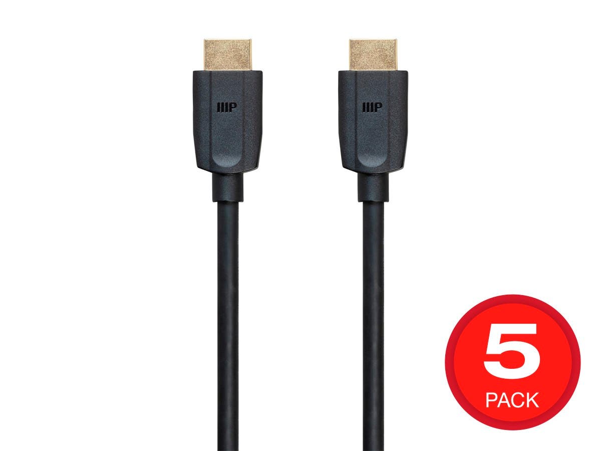 Monoprice 4K Certified Premium High Speed HDMI Cable 15ft - 18Gbps