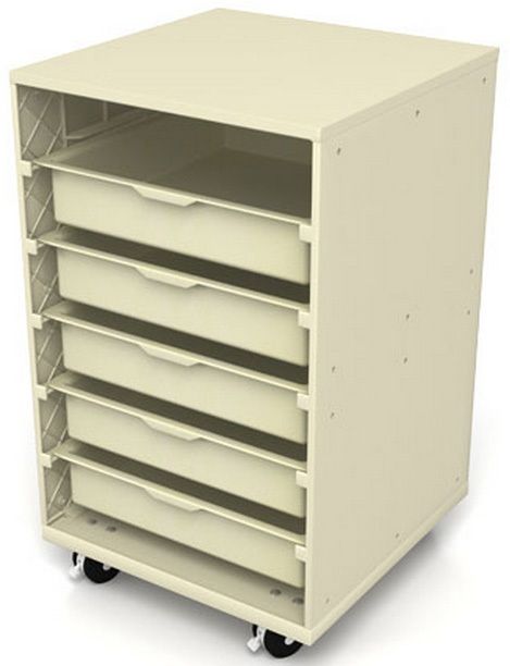 5Tray Mobl Lite Modular/Cb