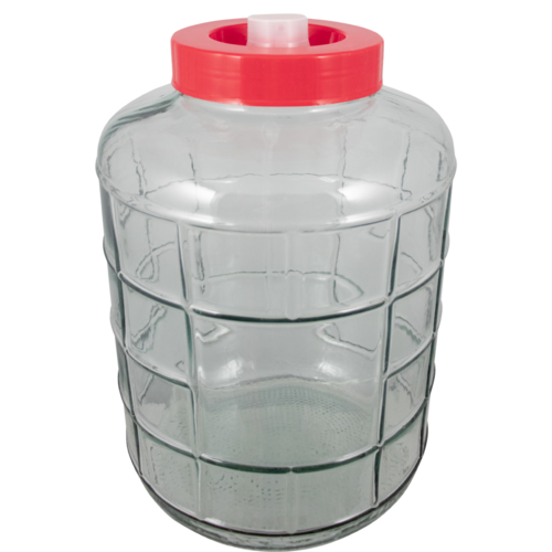 Farro Glass 6 Gallon Glass Carboy Wide Mouth Airlock Lid