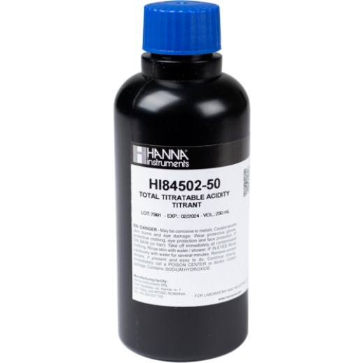Titrant For Titratable Acidity In Wine Mini Titrator (Hanna# Hi84502-50)