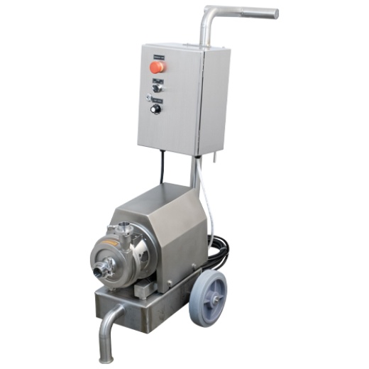 Mb® Variable Speed Brewery Pump | Product Pump | 1.5" T.C. Connections | Mounted Control Panel | Trolley Cart | 13.2 Gpm | 1 Hp | 110v