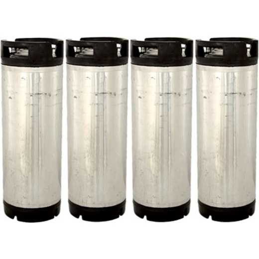 Used Ball Lock Keg | Corny Keg | Pressure Tested, Cleaned & Sanitized | 5 Gal. | 4 Pack