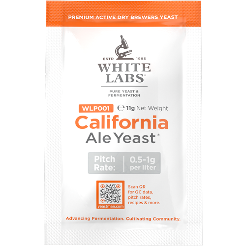 White Labs | Wlp001 California Ale Yeast® | Beer Yeast | Premium Active Dry Brewers Yeast
