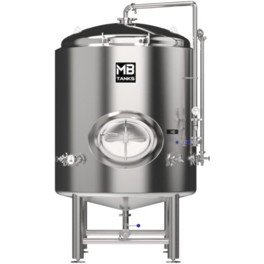 Mb® 20 Bbl Brite Tank | T.C. Sanitary Ports | All Fittings Included | Carbonation Stone | Passivated Ready To Use | American Engineered | Ships From Usa