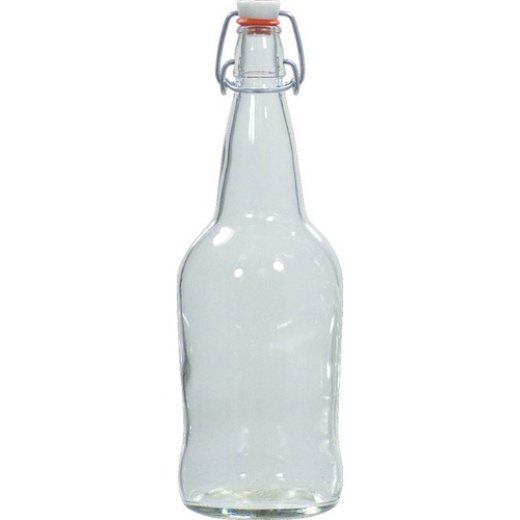 Ez Cap Swing Top Bottles | Clear Glass Bottles | 32 Oz | Case Of 12