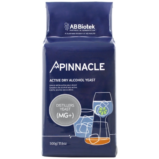 Pinnacle Mg+ Active Dry Distillers Yeast | Malt And Grain | Cereal Mash | 500 g