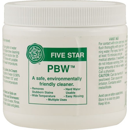 Five Star | Pbw Cleaner | Powdered Brewery Wash | Non-Hazardous | Alkaline Brewery Cleaner | Environmentally Friendly
