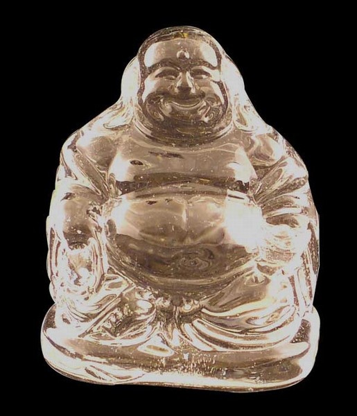 Glass Chinese Buddha Figure