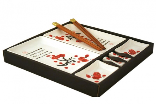 Orient Inspired 8-Piece Sushi Dinner Set