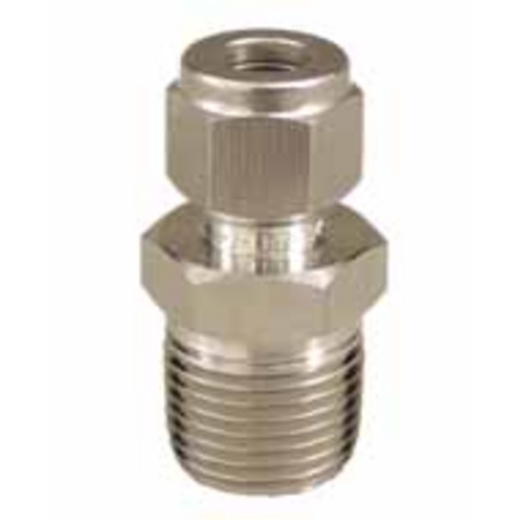 Stainless Compression Fitting - 3/8 In. X 1/2 In. Mpt