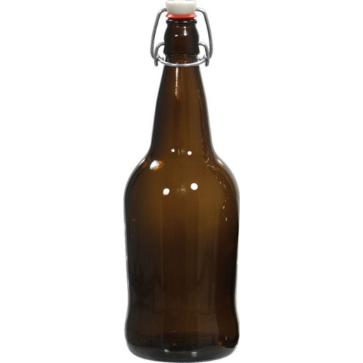 Ez Cap Swing Top Bottles | Amber Glass Bottles | 32 Oz | Case Of 12