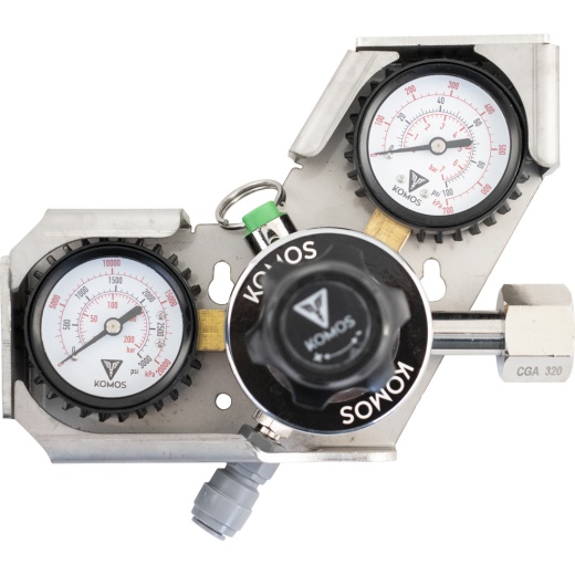 Gauge Cage | For Komos® Co2 Regulator | 304 Stainless Steel | Mounting Hardware Included