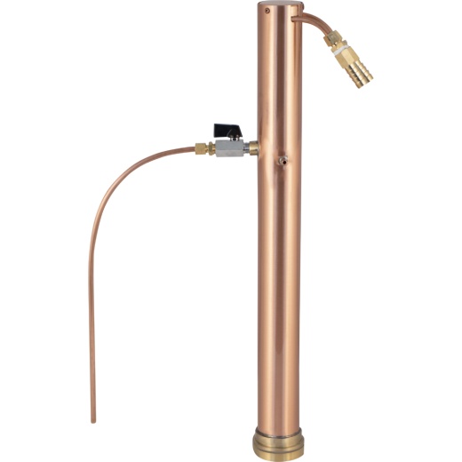 Alcoengine Copper Reflux Still Top W/ Barb Connections