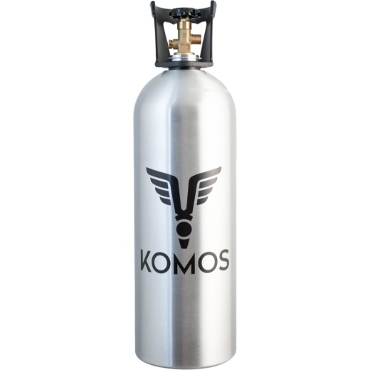 Komos® 20 Lb Co2 Tank | Premium Aluminum | New | Cga320 Valve | Us Dot Approved