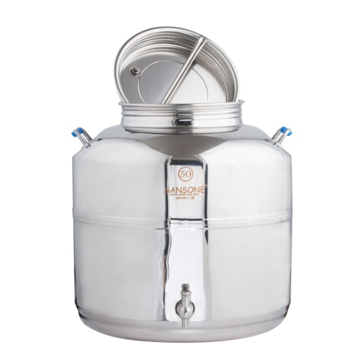 Sansone Fusti Tank | 13.2 Gallon | 50L | Stainless Steel | NSF Certified | Made In Italy