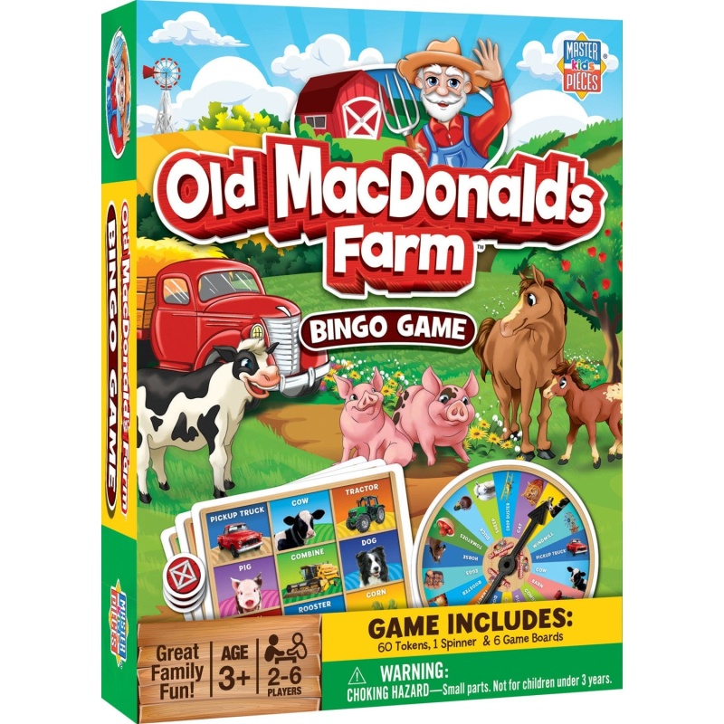 Old Macdonald's Farm Bingo Game