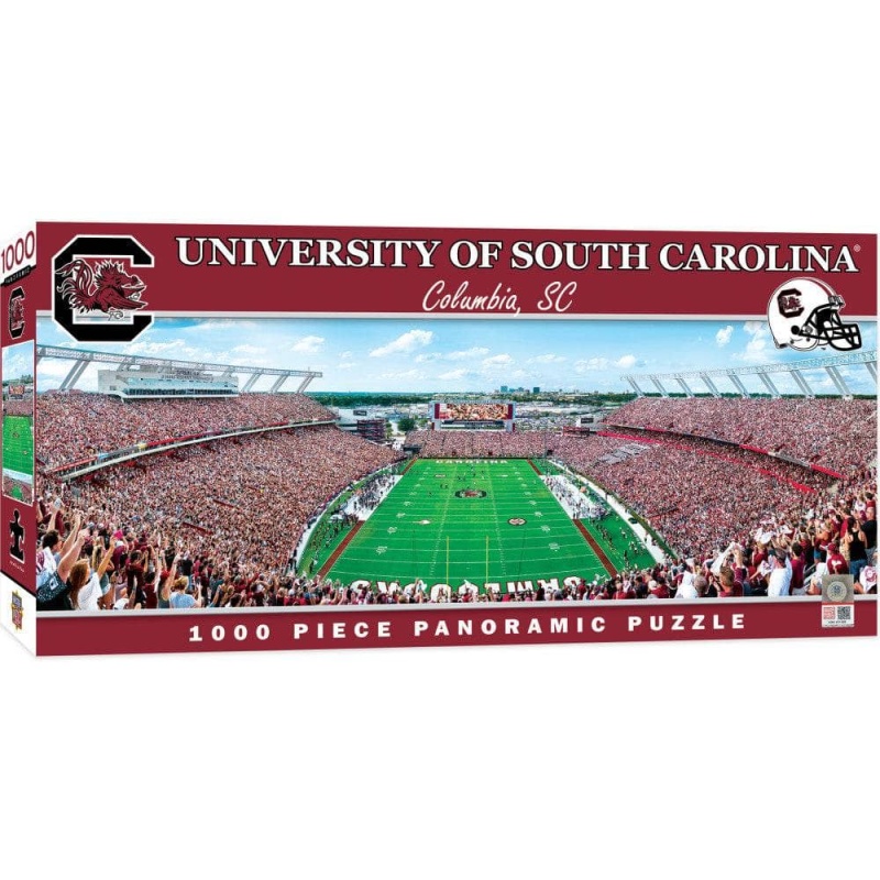 South Carolina Gamecocks 1000 Piece Panoramic Jigsaw Puzzle - End View