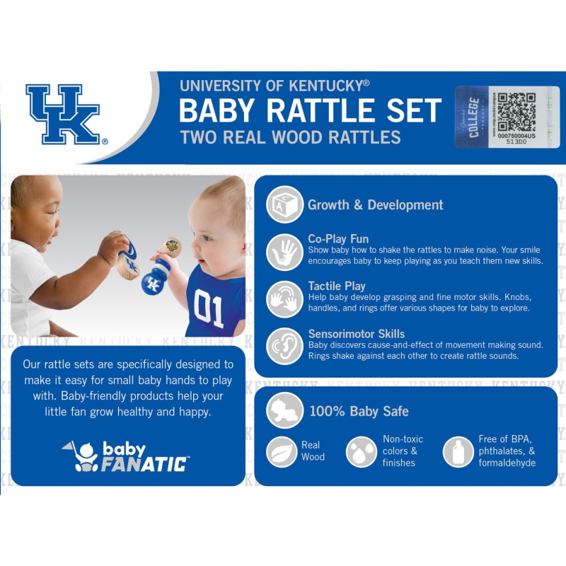 Kentucky Wildcats - Baby Rattles 2-Pack