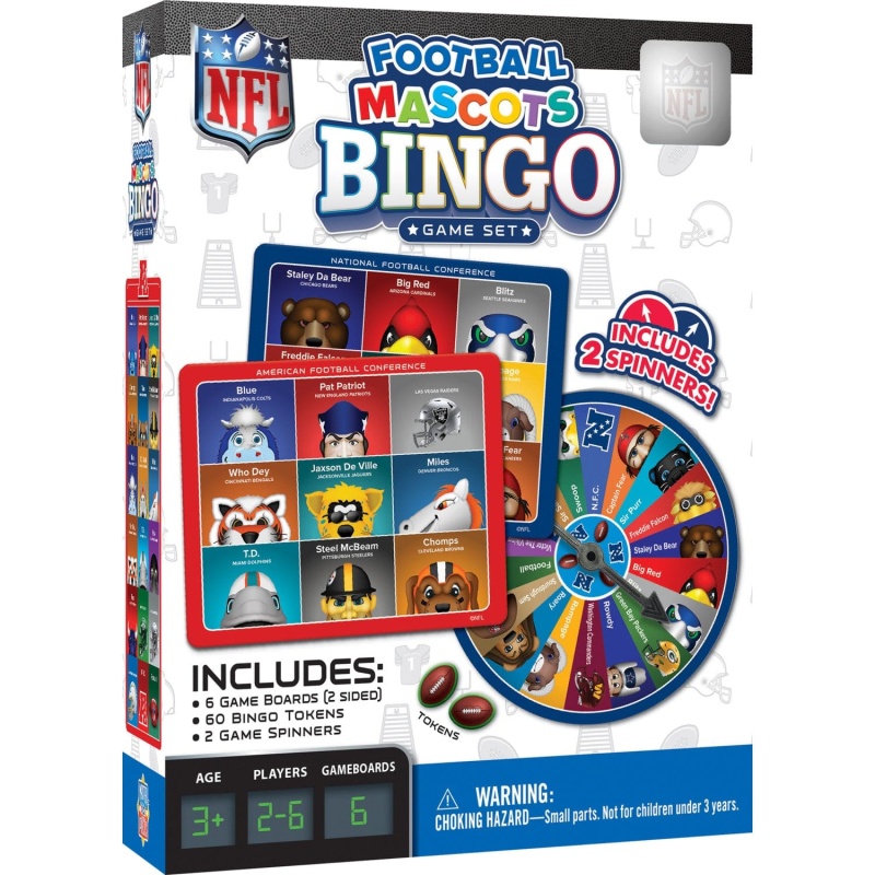 Nfl - Mascots Bingo Game
