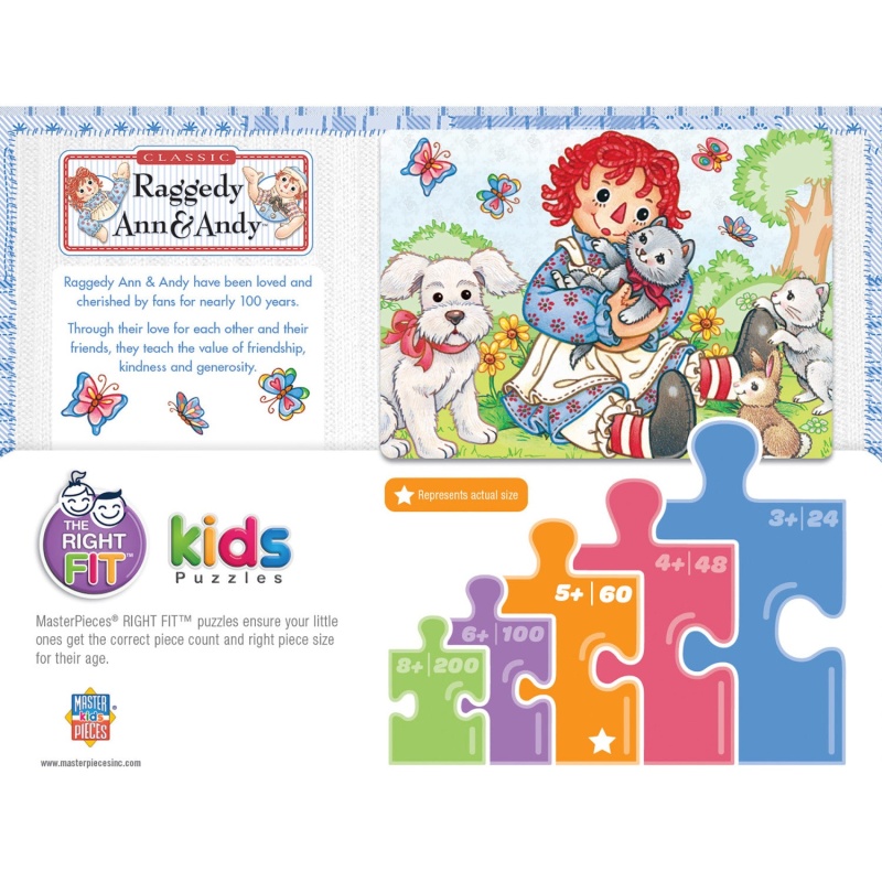 Raggedy Ann & Andy - Best Friends 60 Piece Puzzle