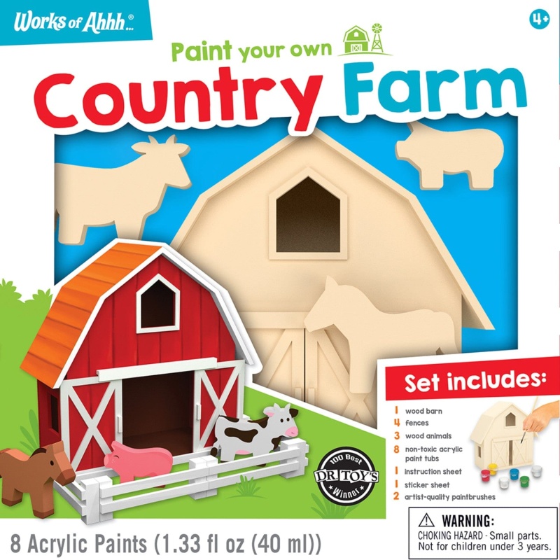Country Farm Set - Premium Wood Paint Kit