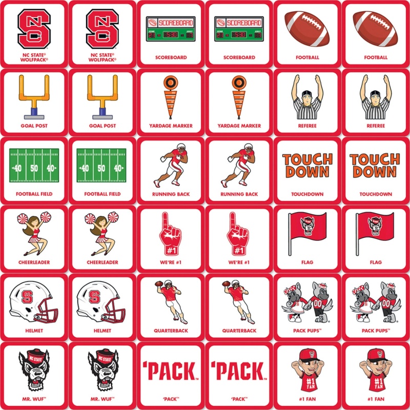 Nc State Wolfpack Matching Game