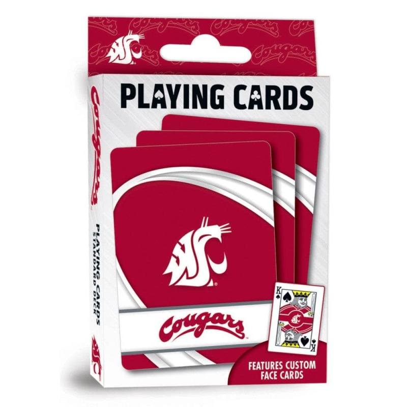 Washington State Cougars Playing Cards - 54 Card Deck