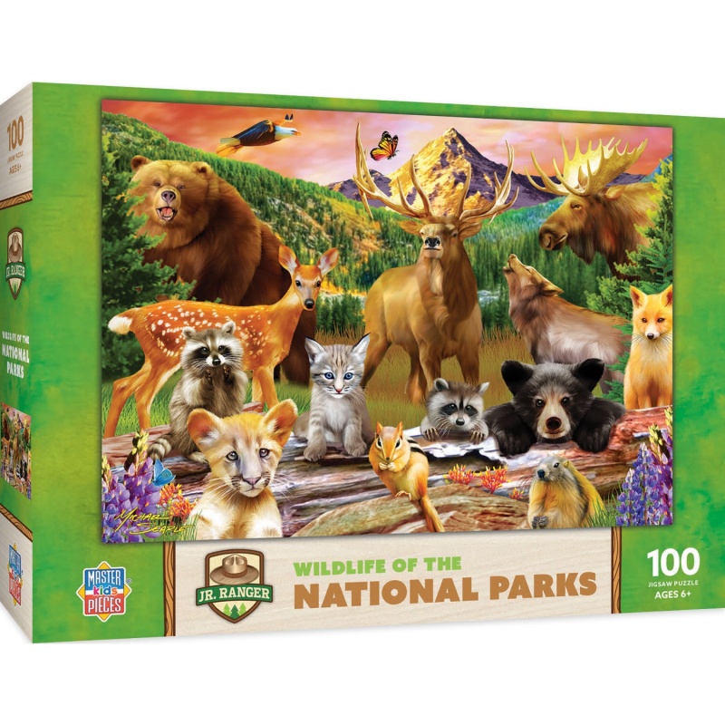 Wildlife Of The National Parks - 100 Piece Jigsaw Puzzle