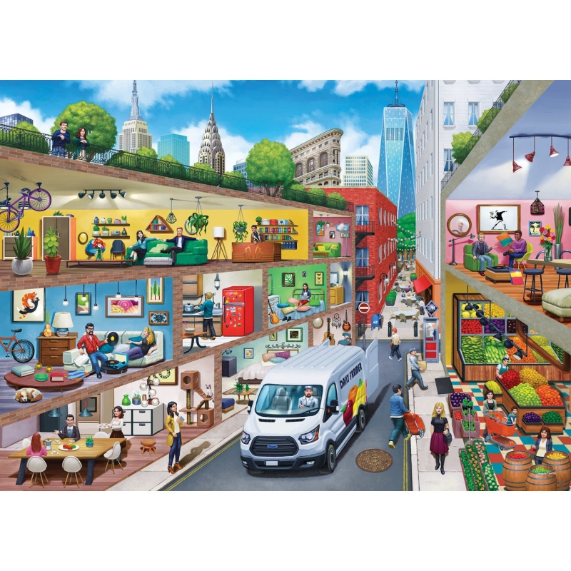 Inside Out - City Living 1000 Piece Jigsaw Puzzle