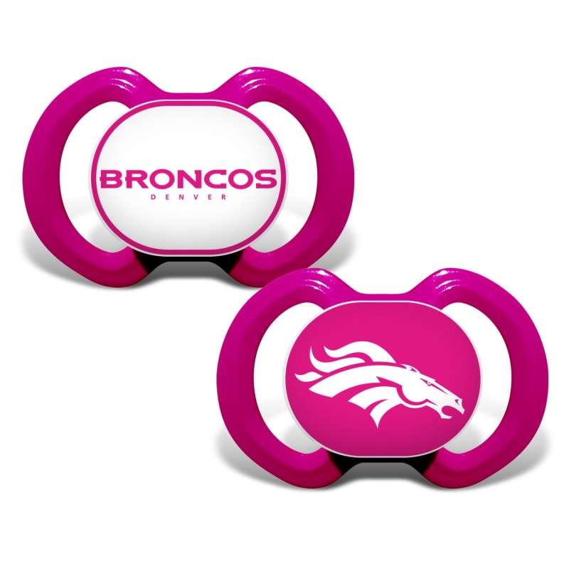 Denver Broncos - Pink Pacifier 2-Pack