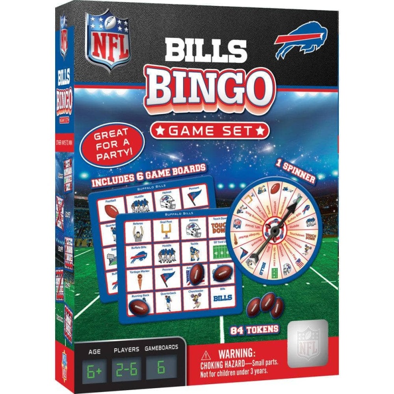 Buffalo Bills Bingo Game - MasterPieces NFL Team Themed Game
