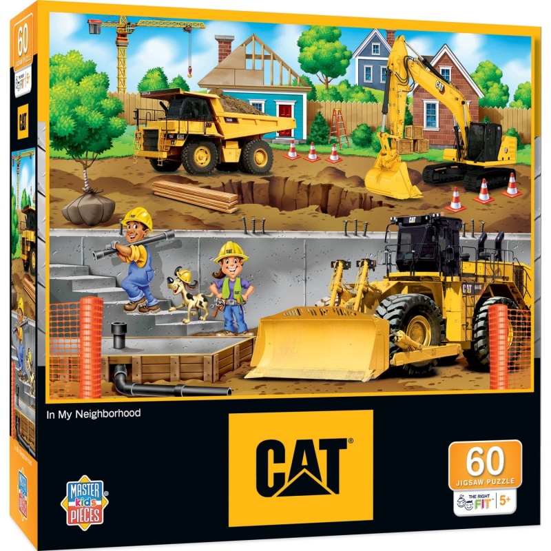 Caterpillar - In My Neighborhood 60 Piece Puzzle