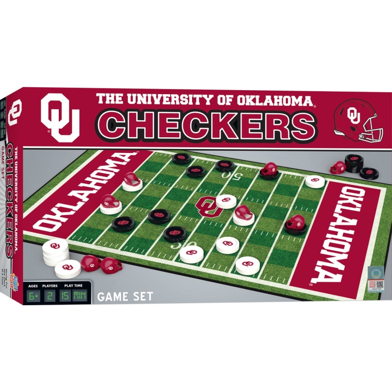 Oklahoma Sooners Checkers Board Game
