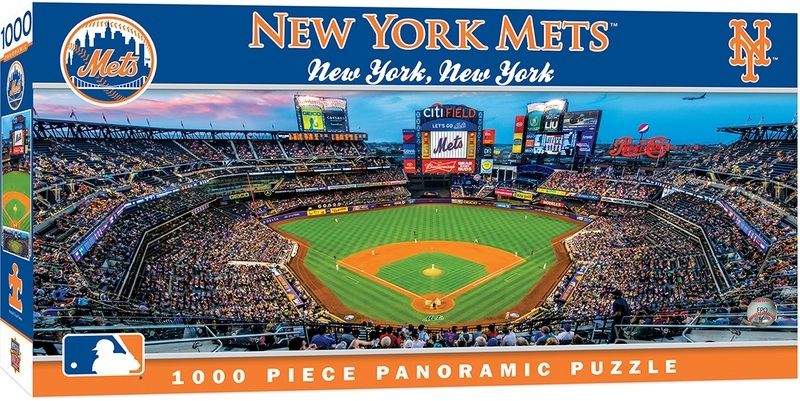 Stadium Panoramic - New York Mets 1000 Piece Mlb Sports Puzzle - Center View