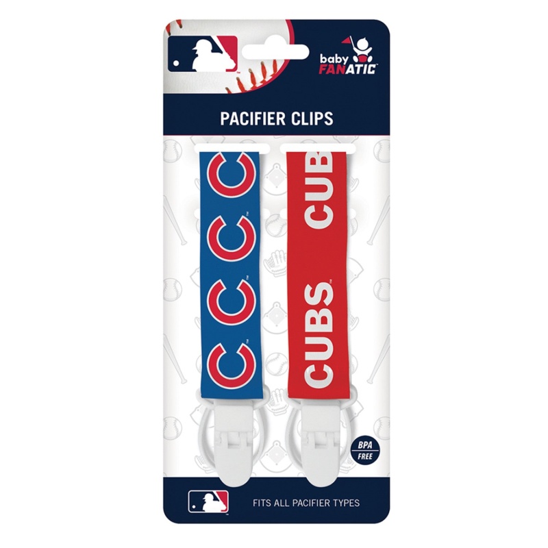 Chicago Cubs - Pacifier Clip 2-Pack