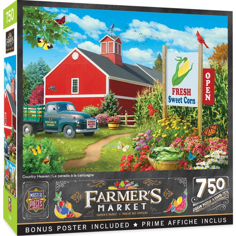 Farmer's Market - Country Heaven 750 Piece Jigsaw Puzzle