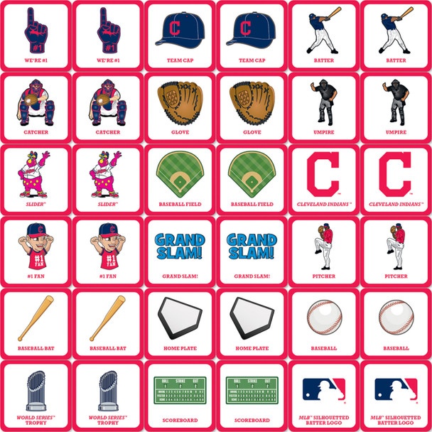 Cleveland Indians Mlb Matching Game