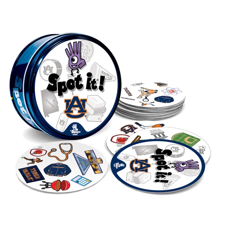 Auburn Tigers Spot It! Card Game