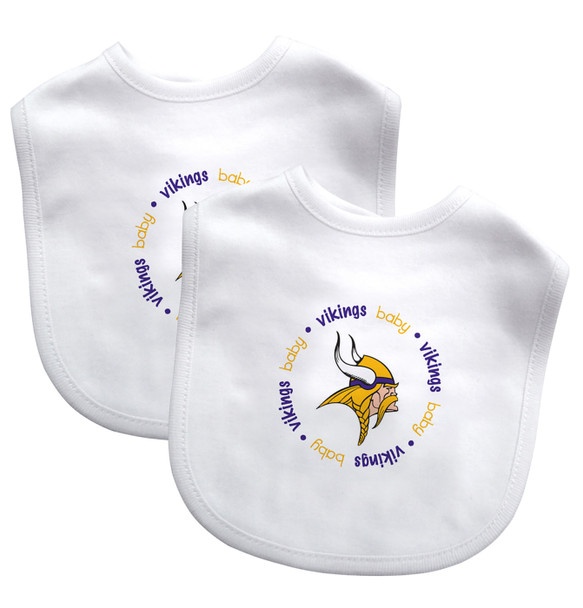 Minnesota Vikings Nfl Baby Fanatic Bibs 2-Pack