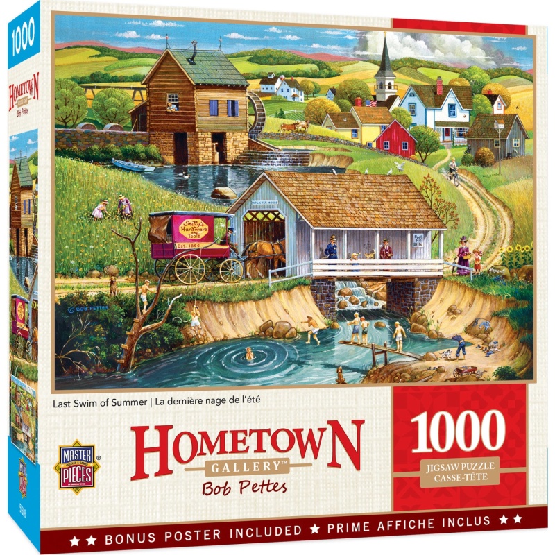 Hometown Gallery - Last Swim Of Summer 1000 Piece Jigsaw Puzzle