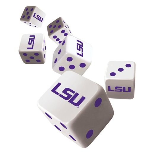 LSU Tigers Dice Set - 16Mm