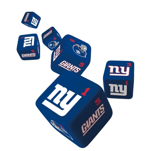 New York Giants Dice Set - 19Mm