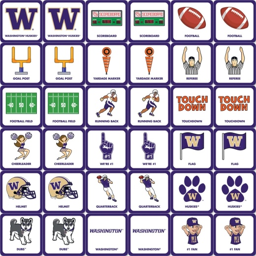 Washington Huskies Matching Game