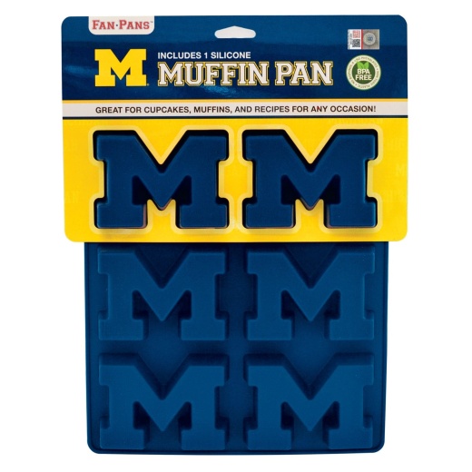 Michigan Wolverines Muffin Pan - Officially Licensed NCAA Silicone Baking Essential
