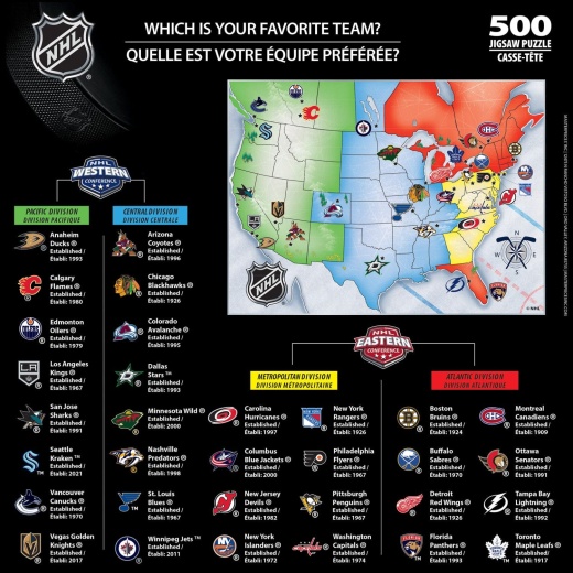 NHL - League Piece Jigsaw Puzzle by Masterpieces