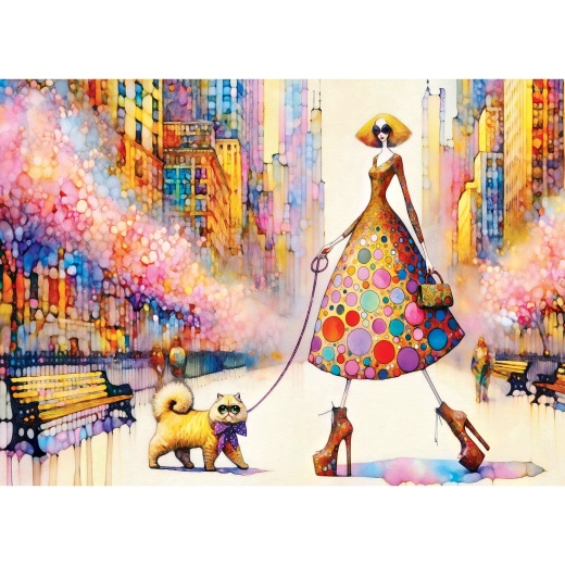 Catwalk Couture - Glamour Paws 1000 Piece Jigsaw Puzzle